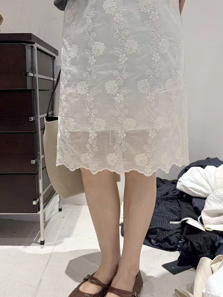 Юбка в корейском стиле больших – обзор и цена Embroidery Skirt