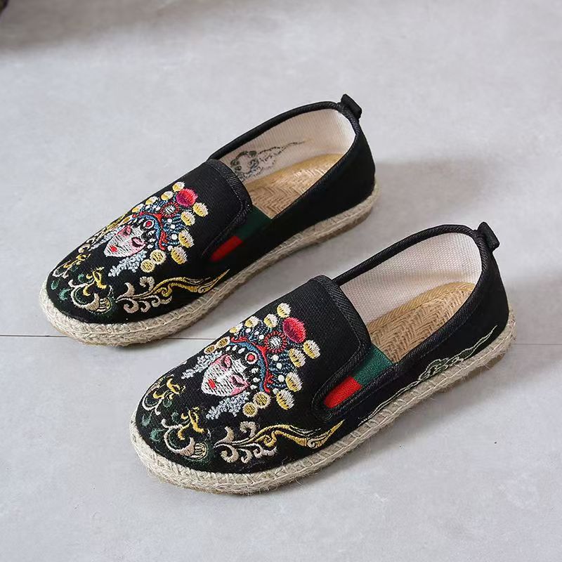 Женские тканевые туфли на плос – обзор и цена Embroidery Style