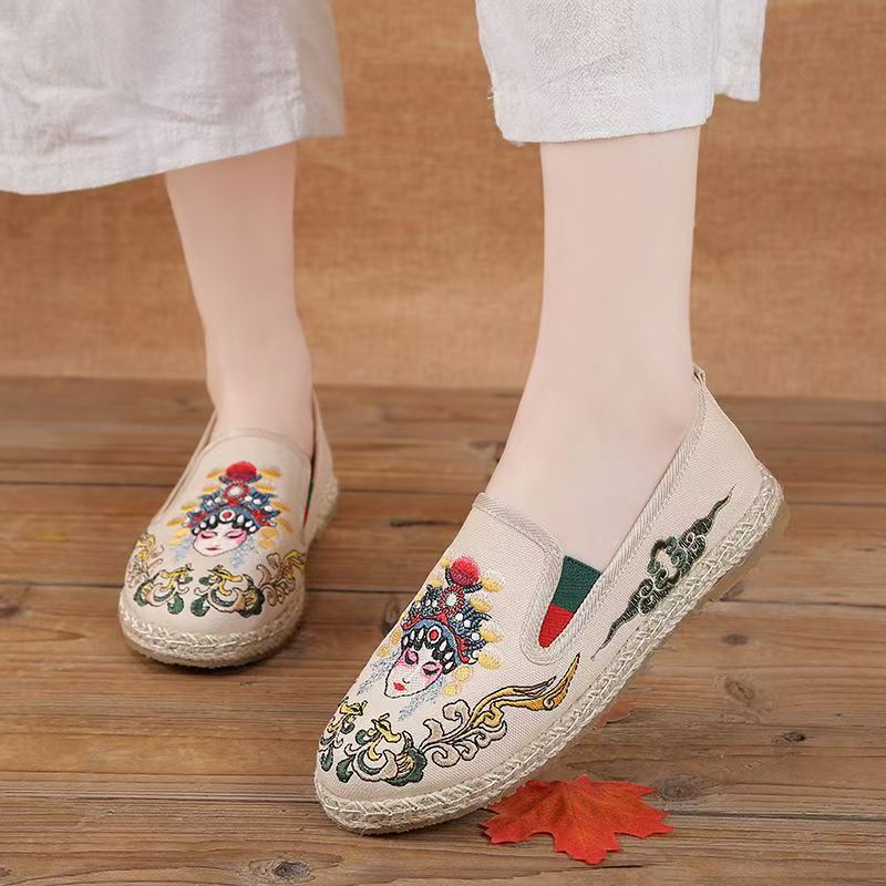 Женские тканевые туфли на плос – обзор и цена Embroidery Style