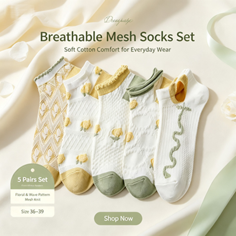 Женские носки с рюшами на манж – обзор и цена Embroidery Yellow