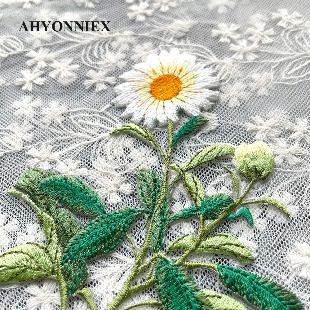 Цельная железная нашивка с выш – обзор и цена Embroidery Daisy Flower
