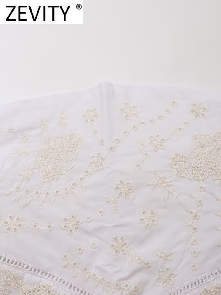 Zevity Женская Сексуальная Блу – обзор и цена Embroidery Class