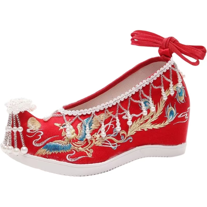 Женские новые красные свадебны – обзор и цена Embroidery Style