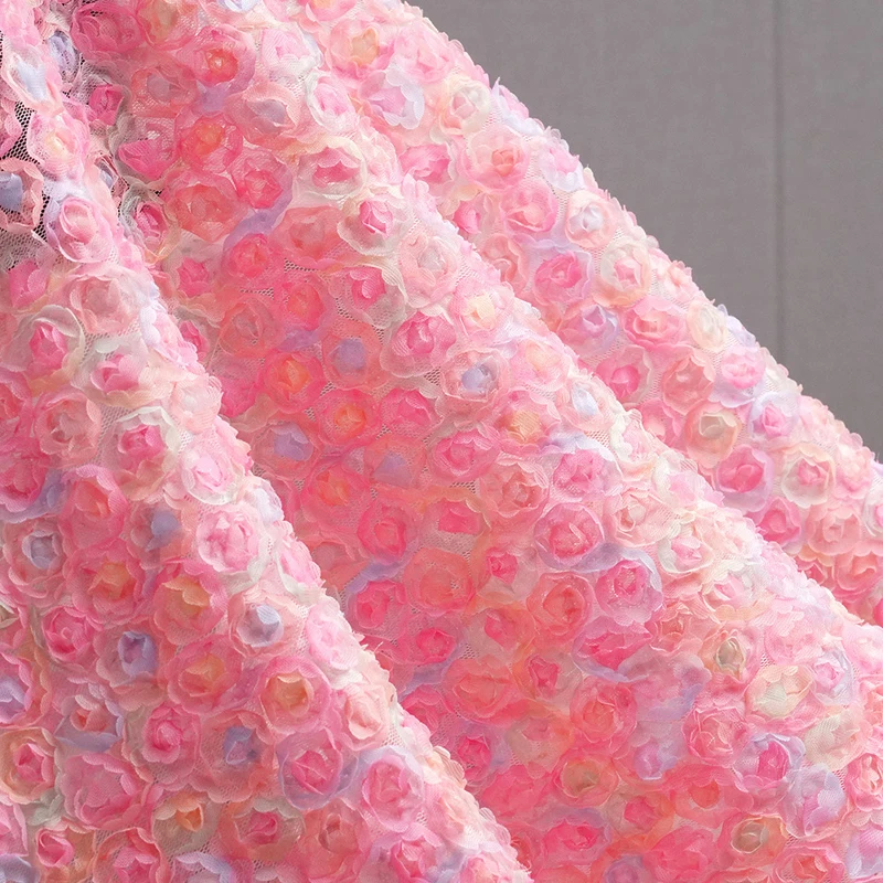 Красочная 3D-ткань с цветочной – обзор и цена Embroidery Roses